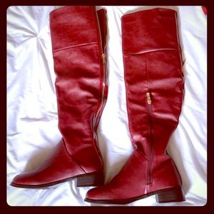 Over the Knee Faux Leather Boots